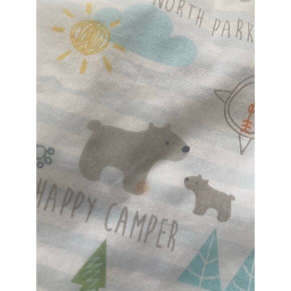 Two Boppy Nursing Pillow Cover Cases Woodland Forest Happy Campers Bears Nature - Picture 6 of 6
